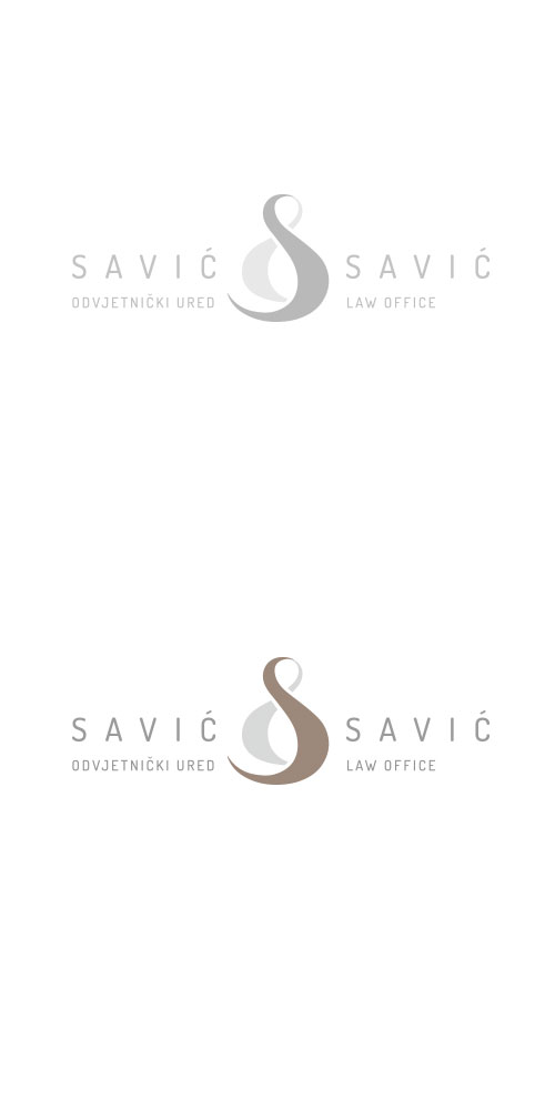 Law Office Savić&Savić - Logo-Design und gestaltung der visuellen Identität - Bernardić studio
