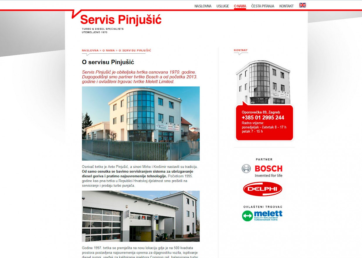 Graphic and web design - Pinjušić Services - BERNARDIĆ STUDIO